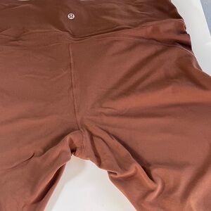 lululemon athletica high-rise leggings in rust brown